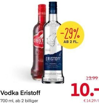 MPreis Vodka Eristoff 700 ml Angebot