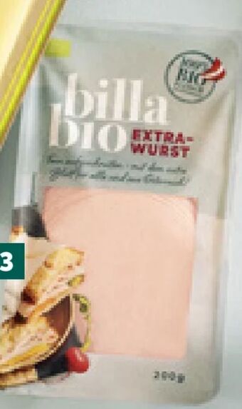 Billa Bio extrawurst Angebot