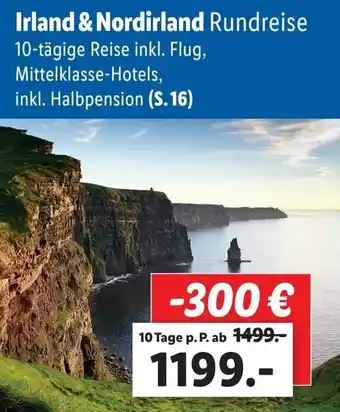 Lidl Reisen Irland & Nordirland Rundreise Angebot