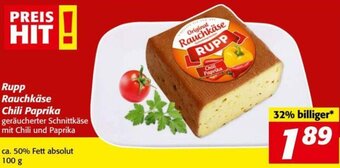 Nah&Frisch Rupp Rauchkäse Chili Paprika 100 g Angebot
