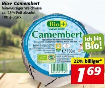 Nah&Frisch Bio+ Camembert 100 g Angebot