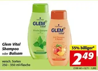 Nah&Frisch Glem Vital Shampoo Oder Balsam 200-350ml Angebot