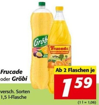 Nah&Frisch Frucade oder Gröbi 1,5 l Angebot