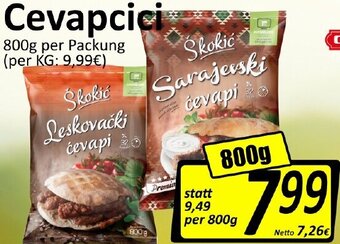 Wurstico Cevapcici 800g Angebot