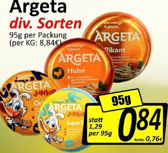 Wurstico Argeta 95g Angebot