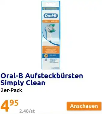 Action Oral-B Aufsteckbürsten Simply Clean Angebot