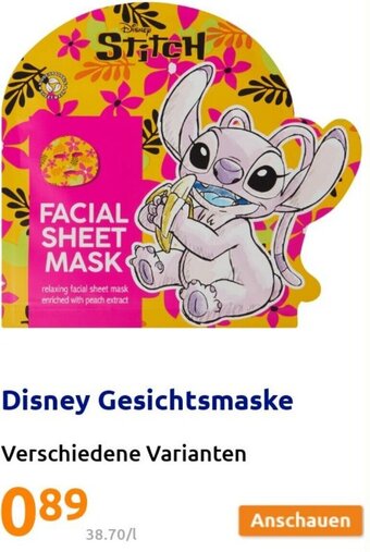 Action Disney Gesichtsmaske Angebot