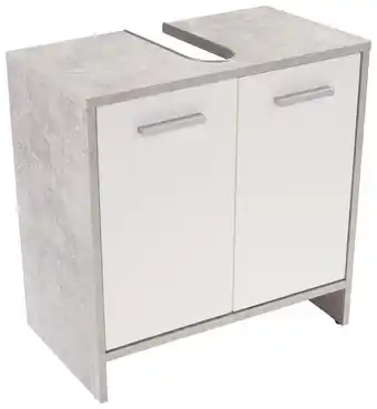 Möbelix Waschbeckenunterschrank attack b: 60,4 cm, betondekor + weiß Angebot