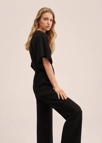 Mango Langer jumpsuit mit gürtel Angebot