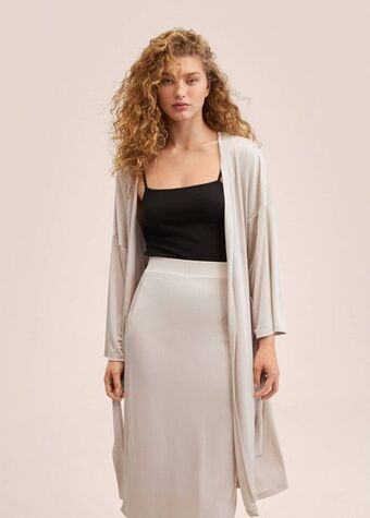 Mango Strick-cardigan mit gürtel Angebot