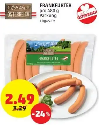 PENNY Frankfurter 480g Angebot