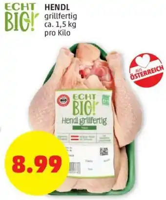 PENNY Hendl 1,5kg Angebot