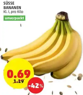 PENNY Süsse Bananen 1 Kilo Angebot
