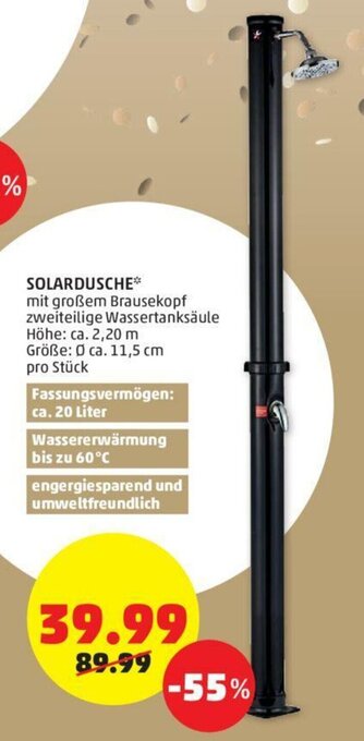 PENNY Solardusche Angebot