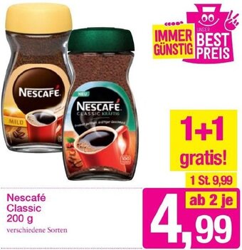 Sutterlüty Nescafé Classic 200 g Angebot