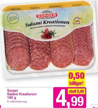 Sutterlüty Sorger Salami Kreationen 180 g Angebot