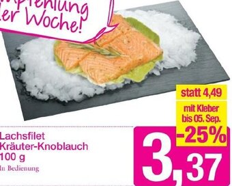 Sutterlüty Lachsfilet Kräuter-Knoblauch 100g Angebot