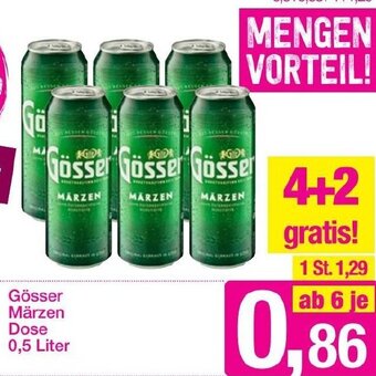 Sutterlüty Gösser Märzen 0,5L Angebot