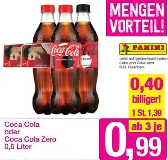 Sutterlüty Coca Cola oder Coca cola Zero 0,5 Liter Angebot