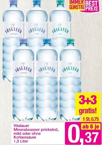 Sutterlüty Vöslauer Mineralwasser Prickelnd Mild Oder Ohne Kohlensäure 1,5 Liter Angebot