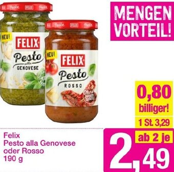 Sutterlüty Felix Pesto alla Genovese oder Rosso 190 g Angebot