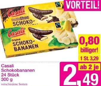 Sutterlüty Casali Schokobananen 300 g Angebot