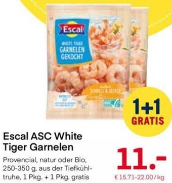 MPreis Escal ASC White Tiger Garnelen 250-350 g Angebot