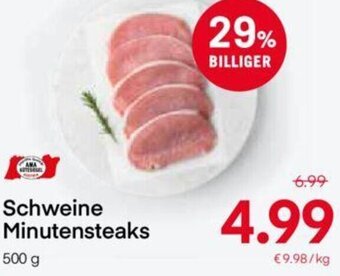 MPreis Schweine Minutensteaks 500 g Angebot