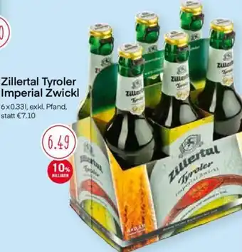 MPreis Zillertal Tyroler Imperial Zwickl 6 x 0.33L Angebot