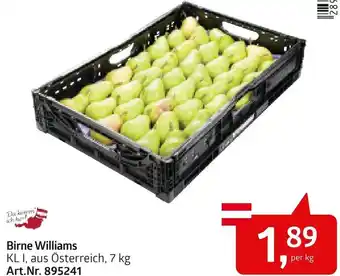AGM Birne Williams 7 kg per kg Angebot
