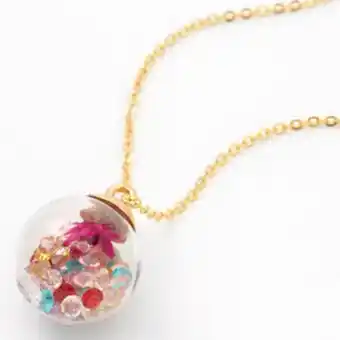Claire's Rainbow gem shaker pendant necklace Angebot