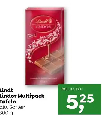 ADEG Lindt Lindor Multipack Tafeln 300 g Angebot