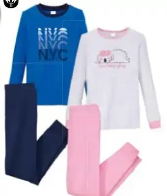 Hofer Kinder Winterpyjama Baumwolle (Bio) Angebot