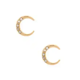 Claire's Gold half moon stud earrings Angebot
