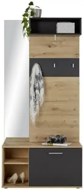 Mömax Garderobe in grau/eichefarben Angebot