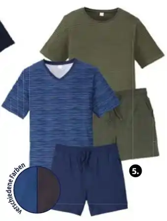 Hofer Herren-Shorty-Pyjama, Baumwolle (BIO) Angebot