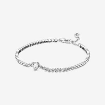 Pandora Funkelndes herz tennisarmband Angebot