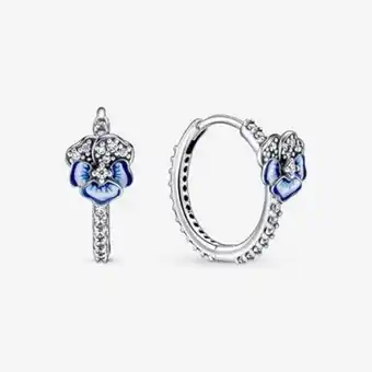 Pandora Blaue stiefmütterchen ohrringe Angebot