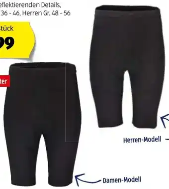 Hofer Damen-/Herren-Radhose Mit Sitzpolster Angebot