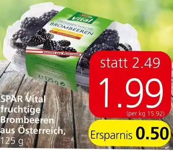 Eurospar Spar Vital fruchtige Brombeeren 125 g Angebot