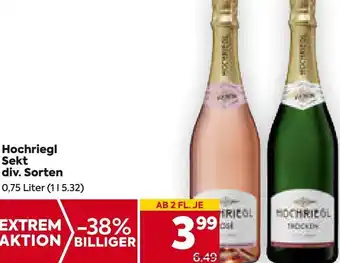 Billa Hochriegl Sekt 0,75 Liter Angebot