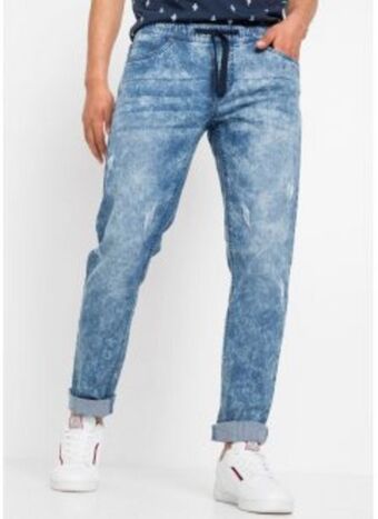 Bonprix Slim fit stretch-schlupfjeans, straight Angebot
