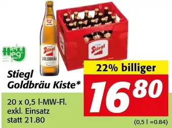 Strasser Markt Stiegl Goldbräu Kiste 20 x 0,5 L Angebot