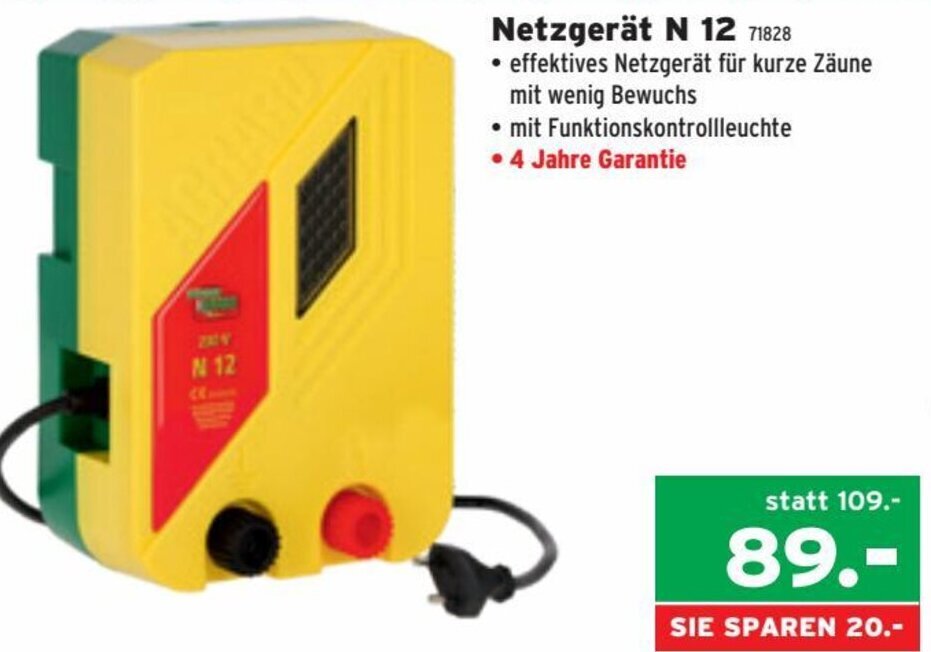 Salzburger Lagerhaus Netzgerät N 12 Angebot