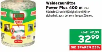 Salzburger Lagerhaus Weidezaunlitze Power Plus 400 m Angebot