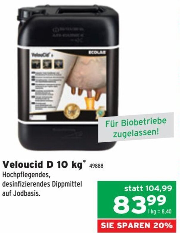 Salzburger Lagerhaus Veloucid D 10 kg Angebot