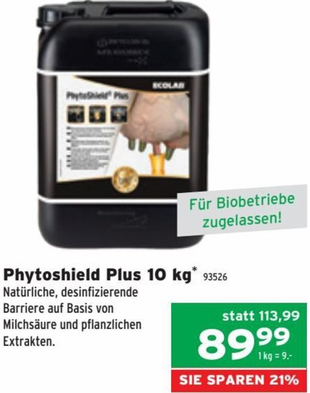 Salzburger Lagerhaus Phytoshield Plus 10 kg Angebot