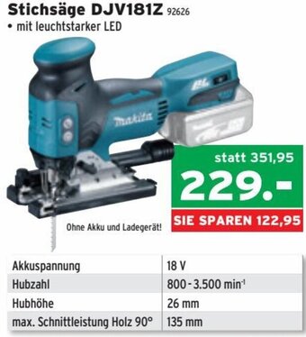 Salzburger Lagerhaus Stichsäge DJV181Z Angebot