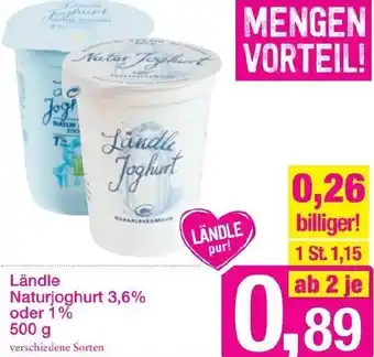 Sutterlüty Ländle Naturjoghurt 500 g Angebot
