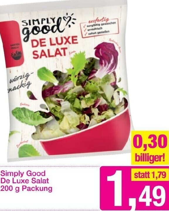 Sutterlüty Simply Good De Luxe Salat 200 g Angebot